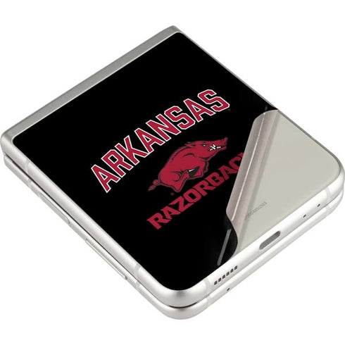 University of Arkansas-Fayetteville Razorbacks Black Galaxy Z Flip3 5G Skin